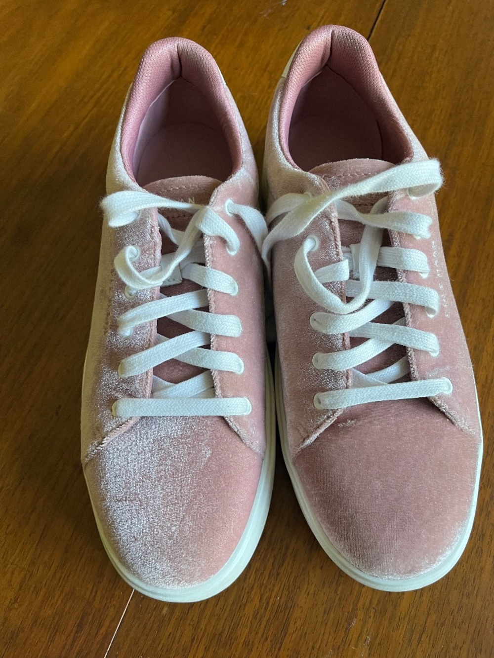 Cole haan pink velvet sneakers